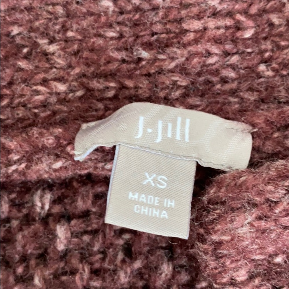 J. JILL Purple Zip Cardigan XS Sweater EUC - Picture 2 of 7